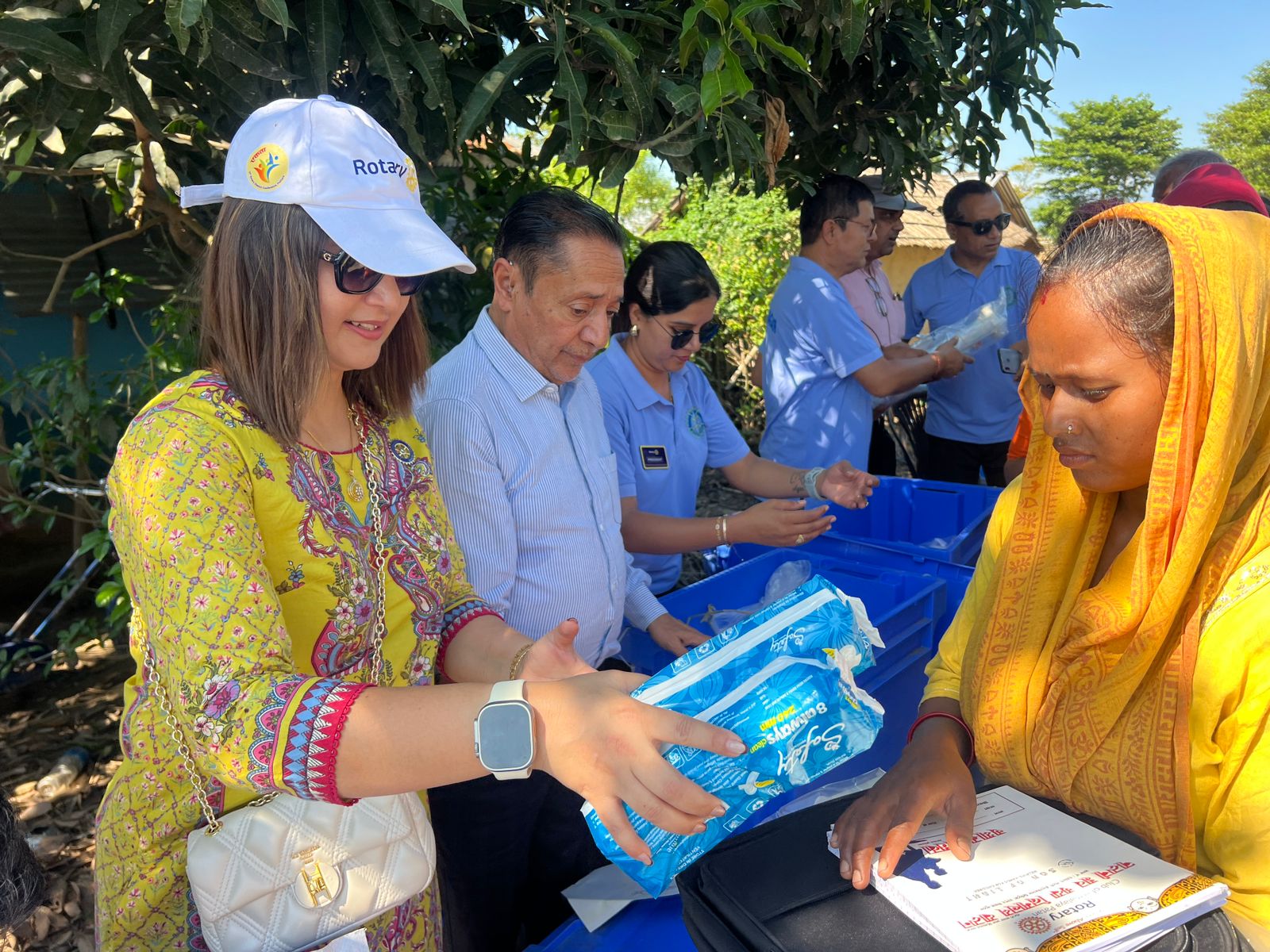 Flood Relief in Jhapa with Sanitary Napkins