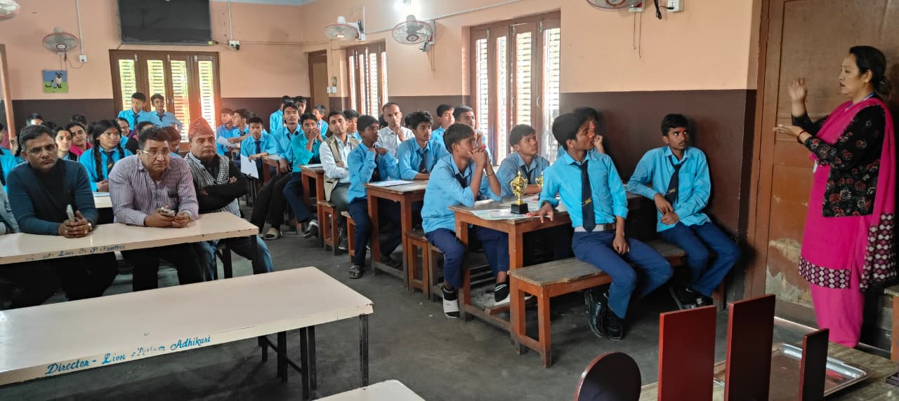 Basic Level Drawing Competition Program at Shree  Bahira Baal Secondary School, Bhairahawa.