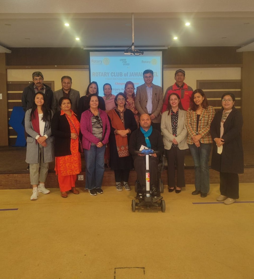 Donation at Spinal Injury Rehabilitation Center