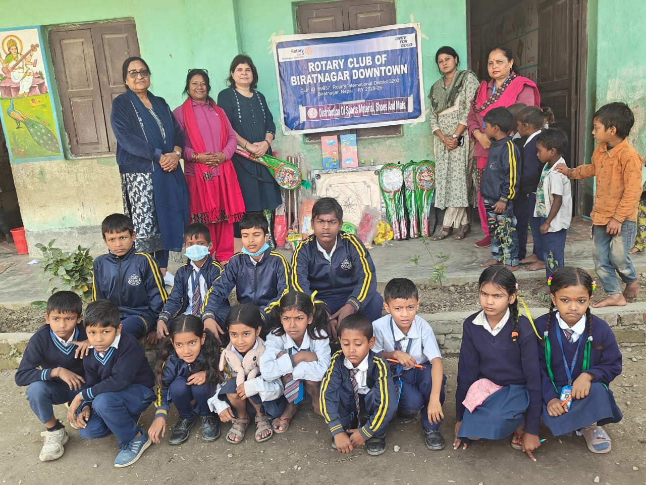 Sports material handover at 2 schools phase 3